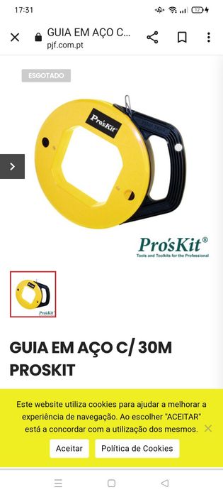 Guia de cabos em aço