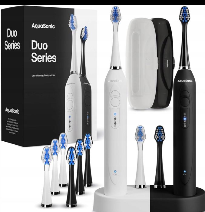 Aquasonic Duo Elektryczne Szczoteczki do Zębów