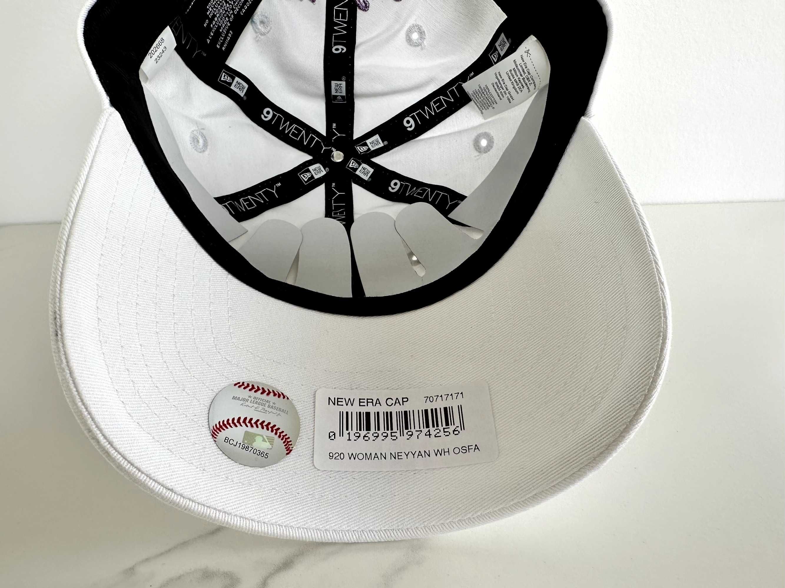 Czapka z daszkiem NEW ERA 9TWENTY 920 NewYork Yankees biały fioletowy