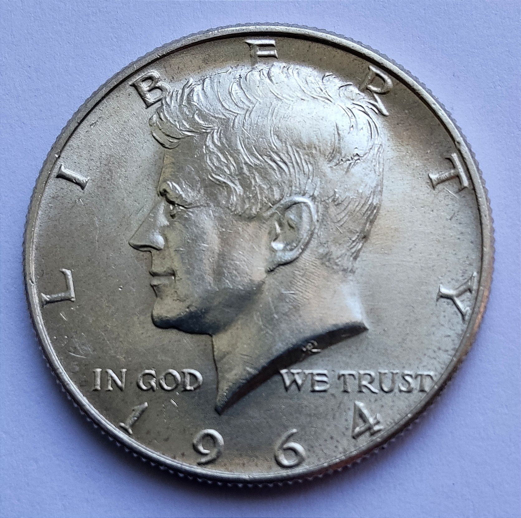 1/2 dolara- half dollar 1964 D