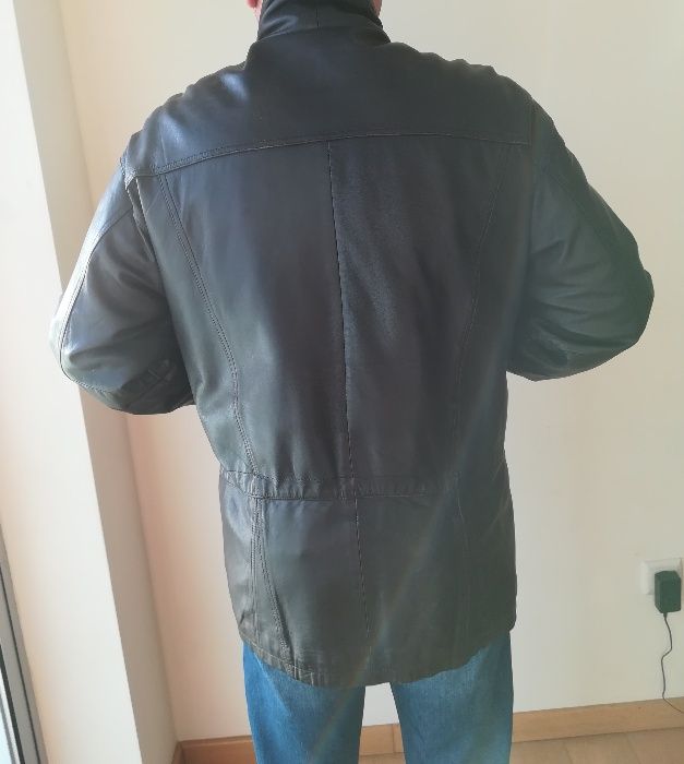 casaco em Pele 3/4 homem
