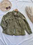 Kurtka koszulowa / bluza khaki oliwkowa bawełniana 3xl oversize