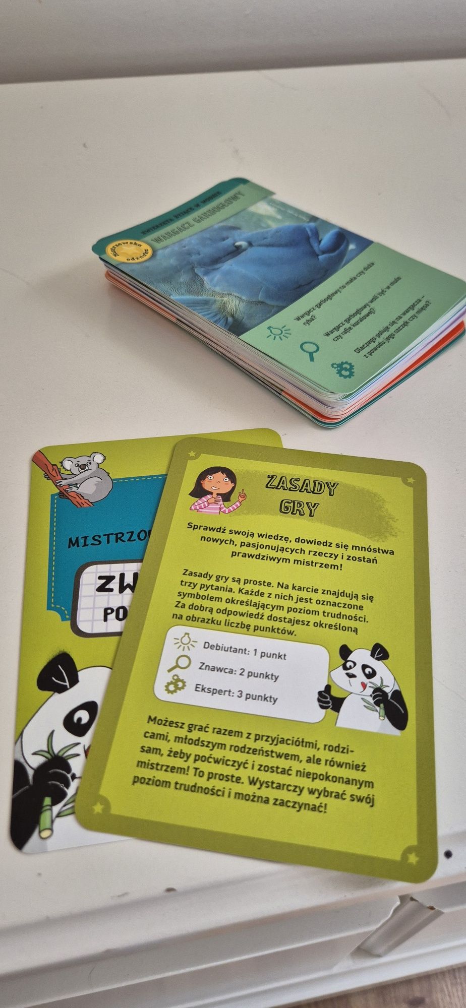 Karty edukacyjne - "Zwierzęta pod ochroną" - 150 kart