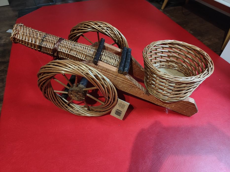 Doniczka armata wiklinowa