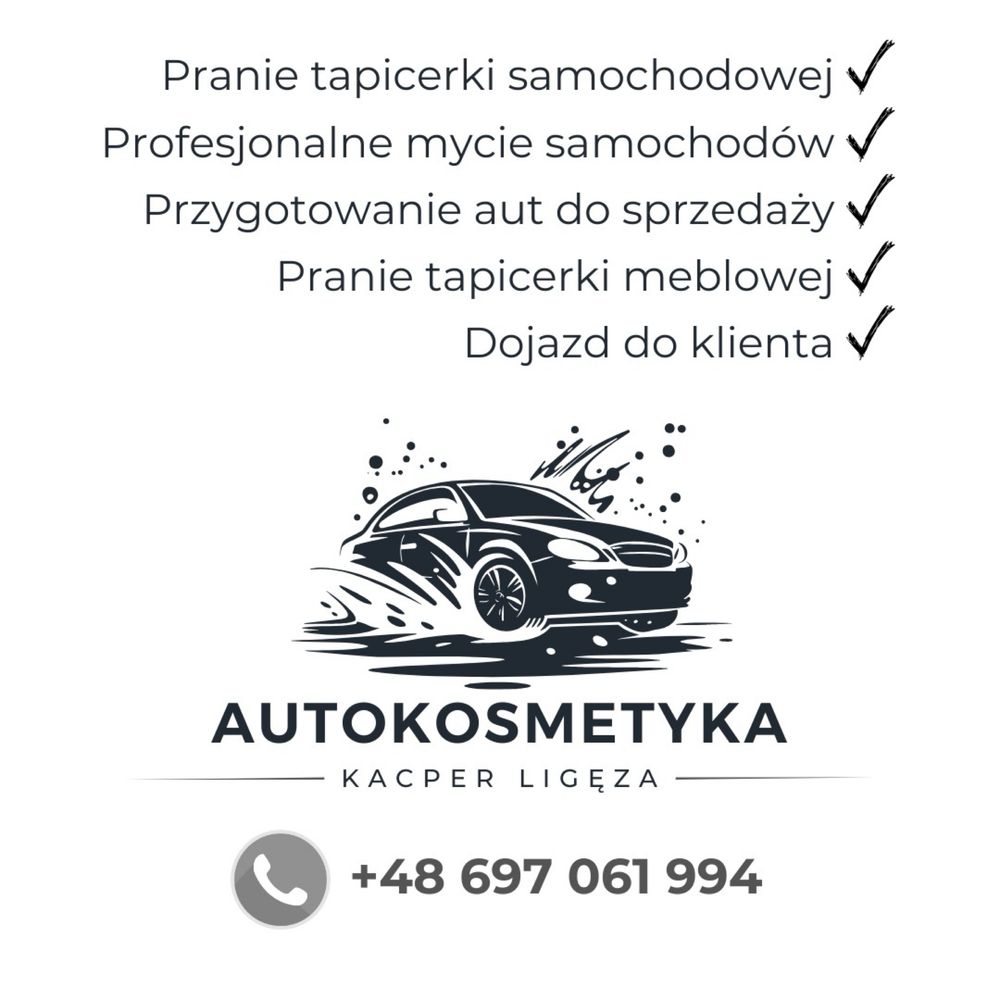 Pranie tapicerki, przygotowanie aut do sprzedaży, autokosmetyka