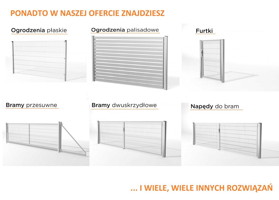 Panel ogrodzeniowy / ogrodzenia panelowe / podmurówka betonowa/łącznik