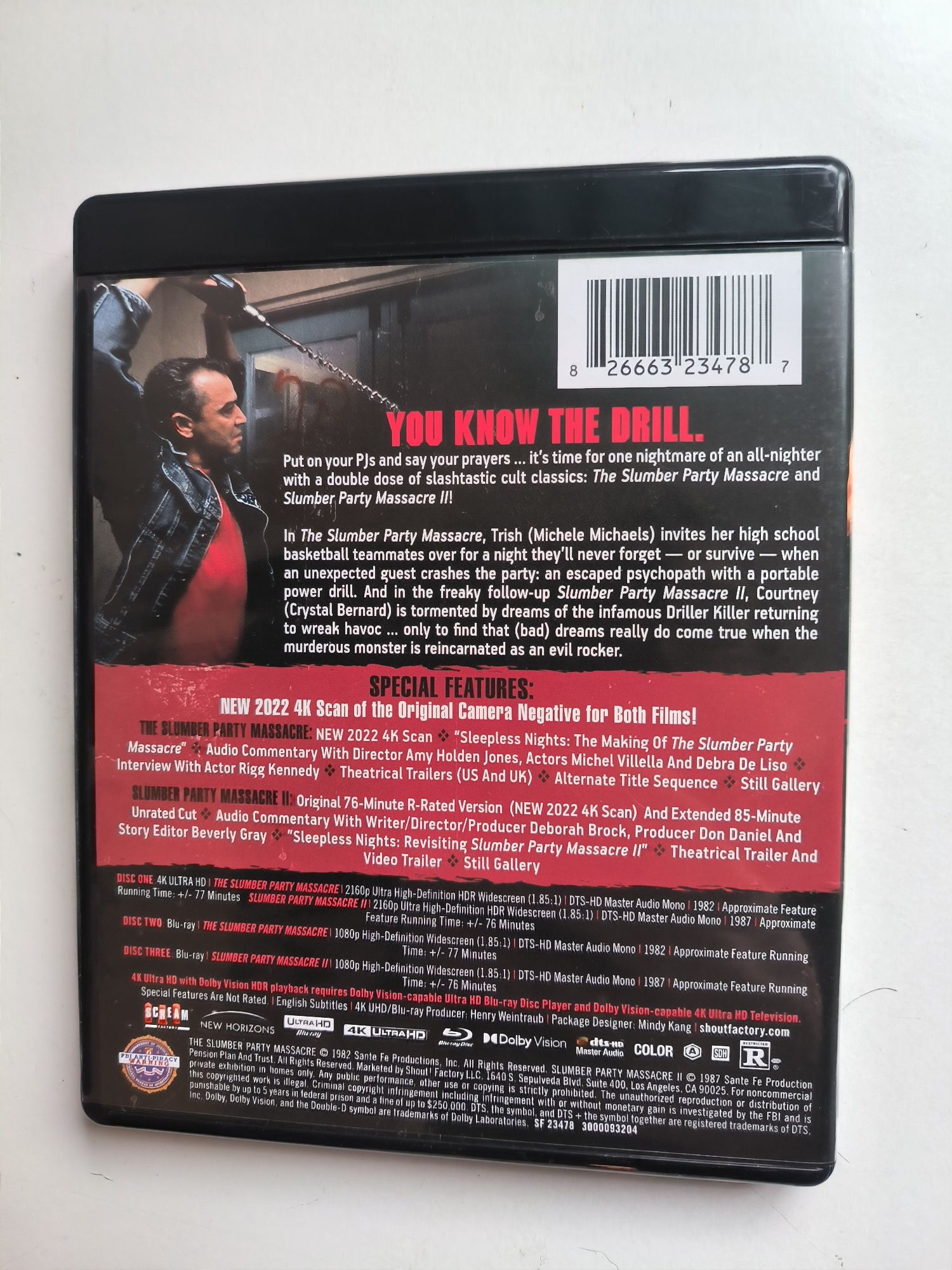 Slumber Party Massacre 1-2 -4k/bluray set