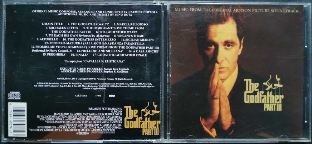 CD The Godfather Part III The Original Motion Picture Soundtrack