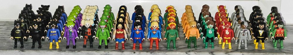 Ovos Kinder Surpresa - Coleção DC Playmobil Completa