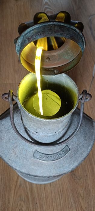 Lampa naftowa okrętowa retro II wojna Holandia Amsterdam