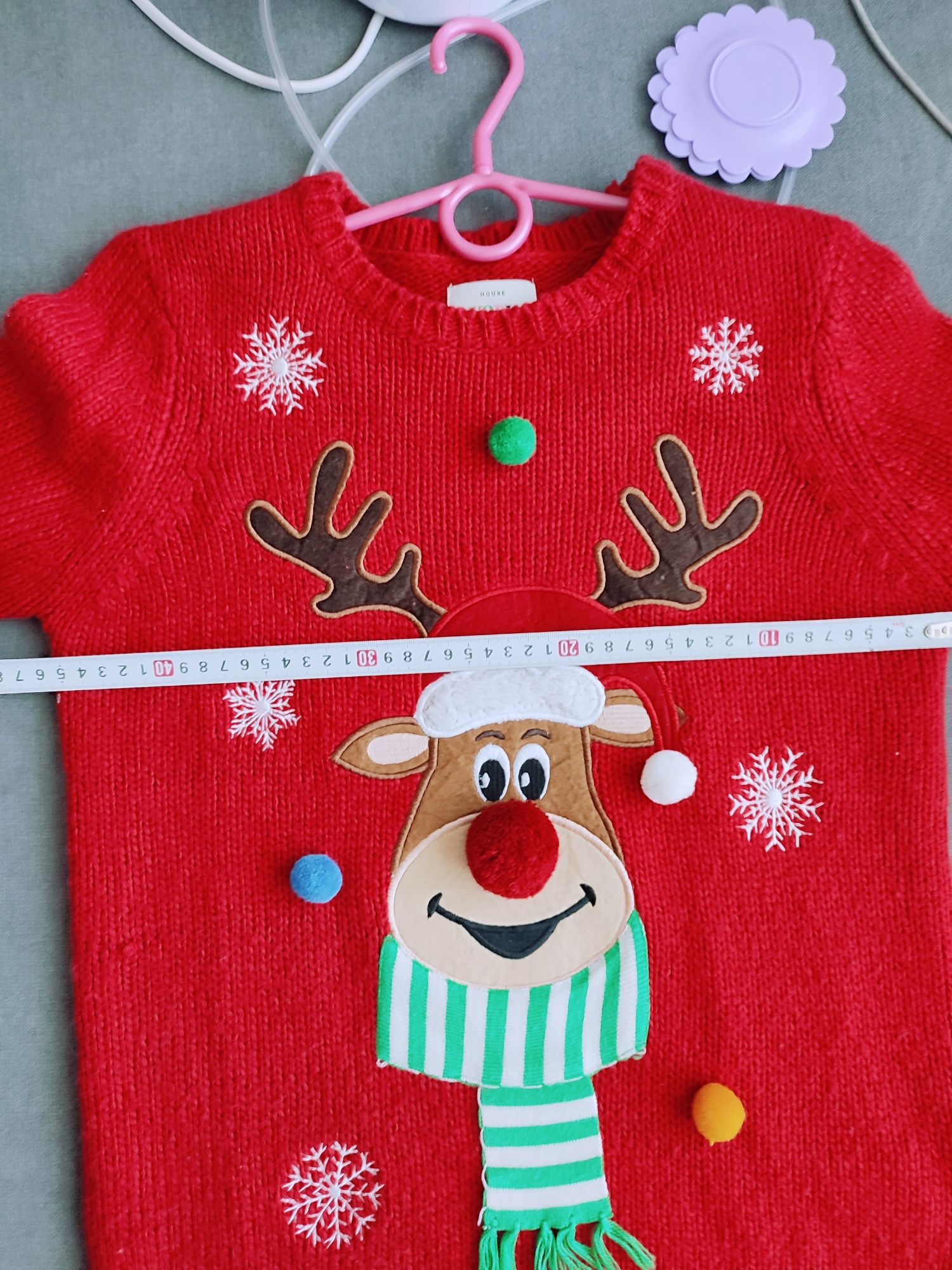 Sweter świąteczny Rudolf damski