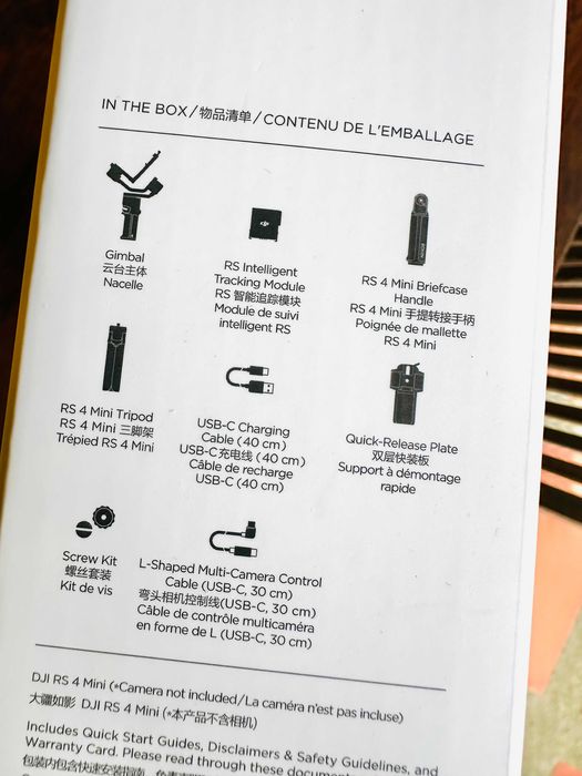 DJi RS4 Mini Combo NOVO + Phone Older + maleta de transporte