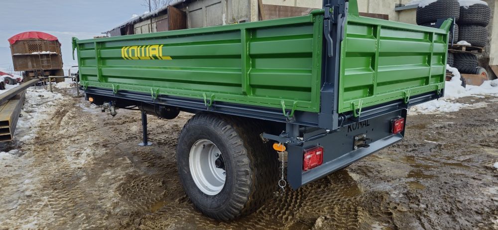 NowaPrzyczepa rolnicza jednoosiowa wywrotka kiper 3str KOWAL Fv Transp