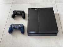 PlayStation 4 Slim 500GB + 2 pady DualShock 4 – stan bardzo dobry