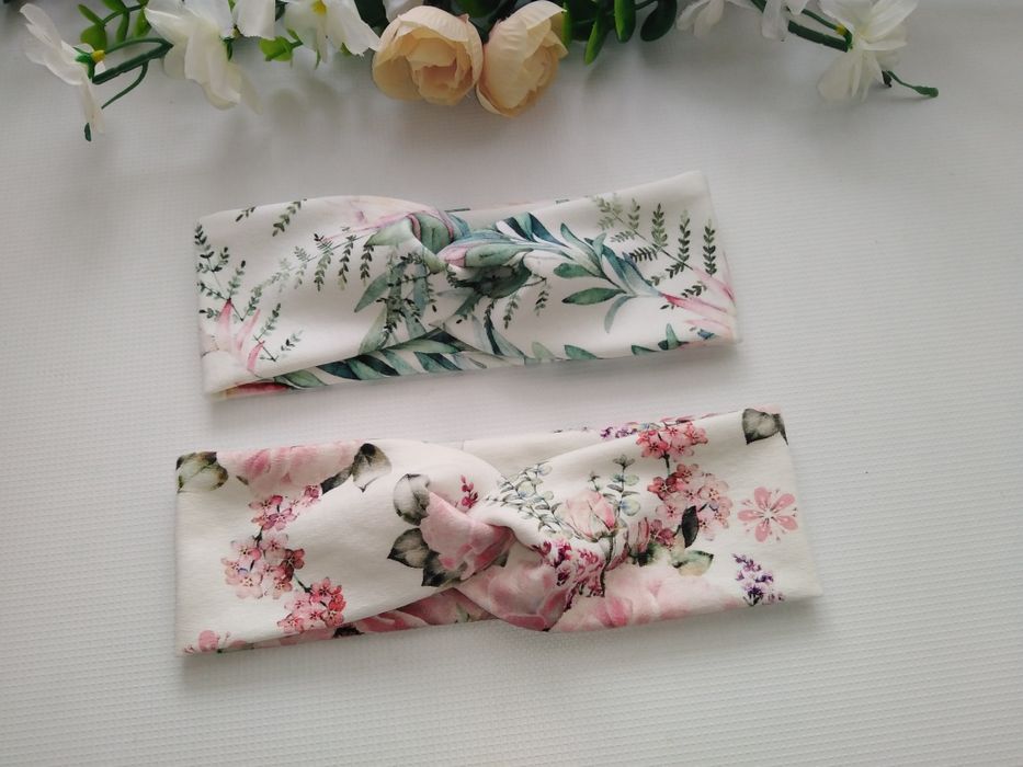 Opaski na głowę ~~ 2szt.  ~~ przeplatane a'la Turban ~~ hand made ~~