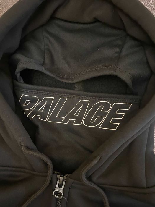 Palace Balaclava Hoodie чорна худі светр кофта балаклава пелас