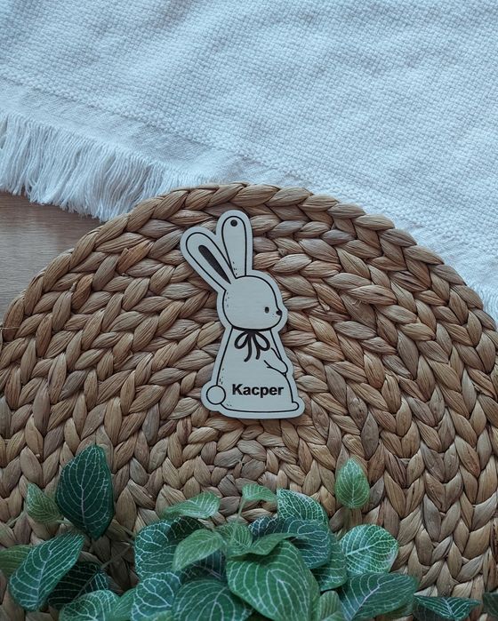 Zajączek króliczek Wielkanoc ozdoba Wielkanocna chłopiec