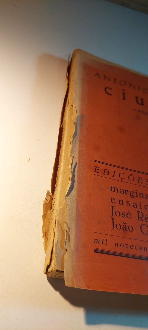 Ciume - Antonio Botto (1ª edição, 1934)