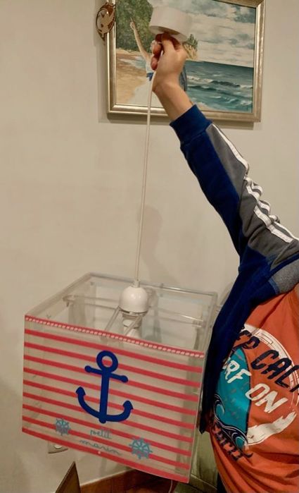 Zestaw lamp Dalber mały żeglarz wisząca + stołowa