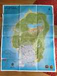 Mapa GTA 5, PS4 - PS5 dwustronna, w bardzo dobrym stanie
