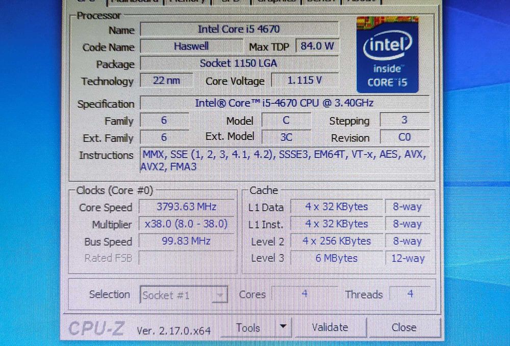 Комплект і5-4670 (плата, процесор, пам'ять)