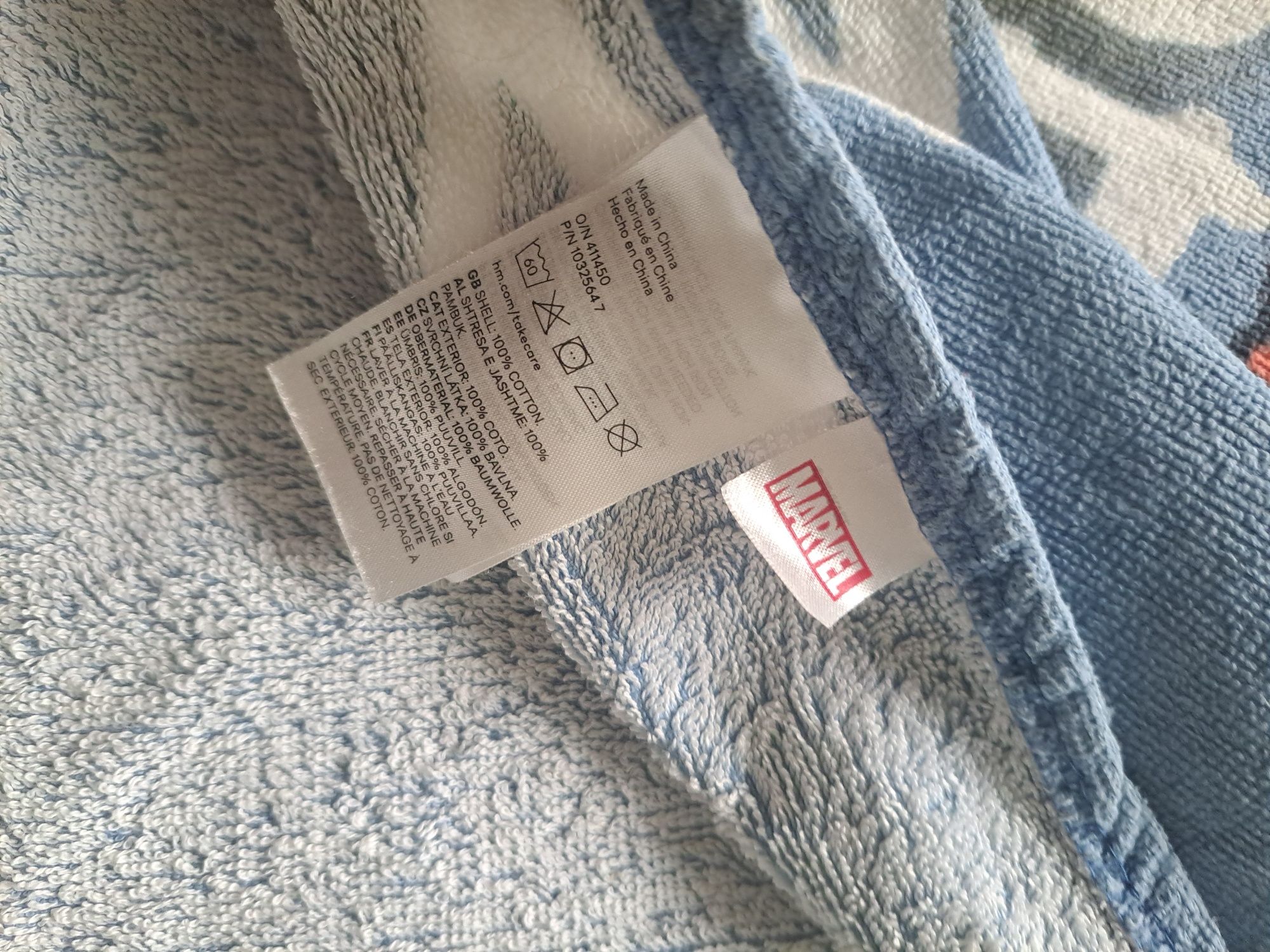 Ponczo ręcznik H&M spiderman 58 x 66