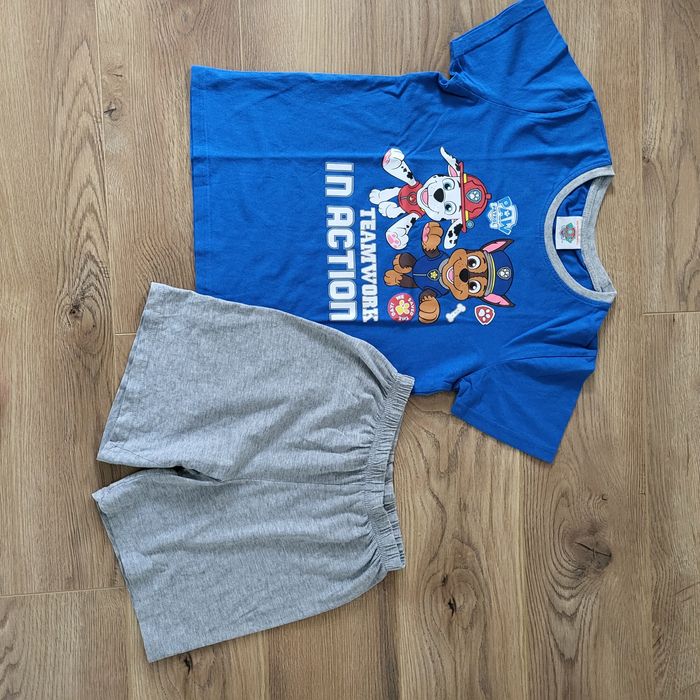 Piżama chłopięca z krótkim rękawem r.122/128 Psi Patrol