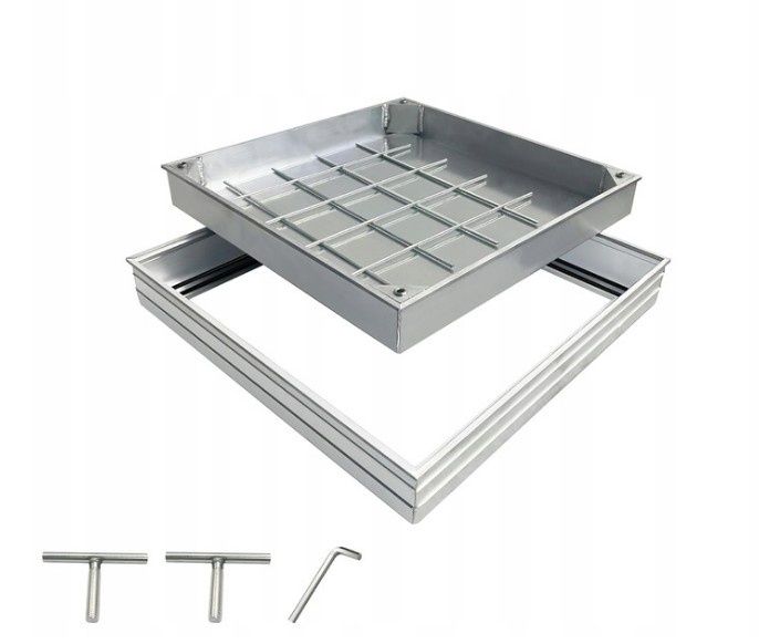 Właz Rewizyjny Studzienka Pokrywa włazu aluminiowa 400x400 mm
