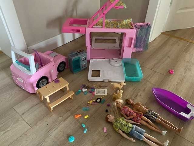 Kamper BARBIE 3w1 Samochód Łódź Domek