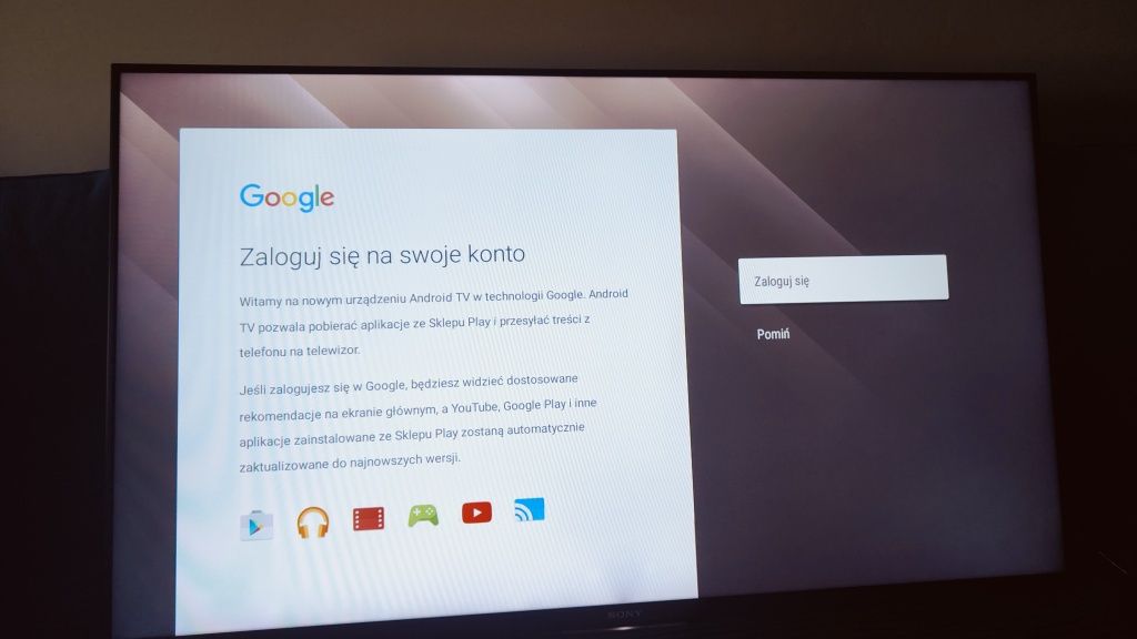 Sony bravia Android smart tv 50cali z Wi-Fi i DVB-T2, 100hz