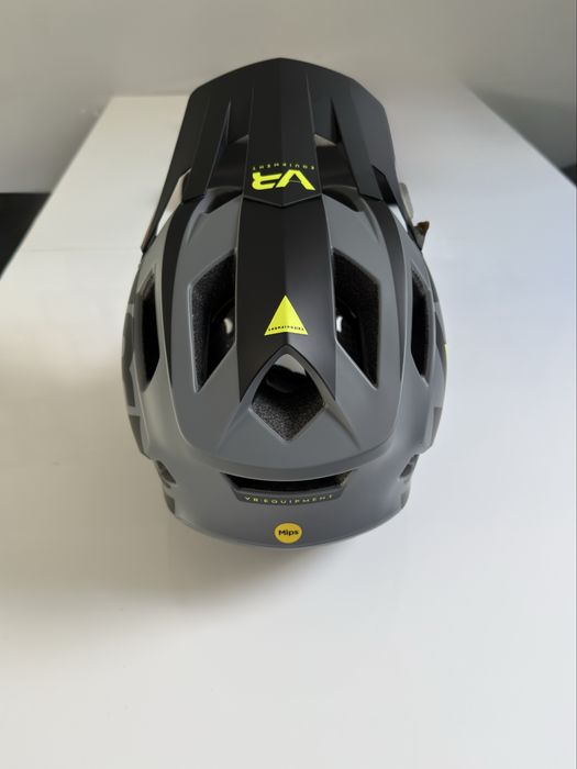 Kask Full Face MTB Valentino Rossi MIPS – rozmiar S, nowy, szary