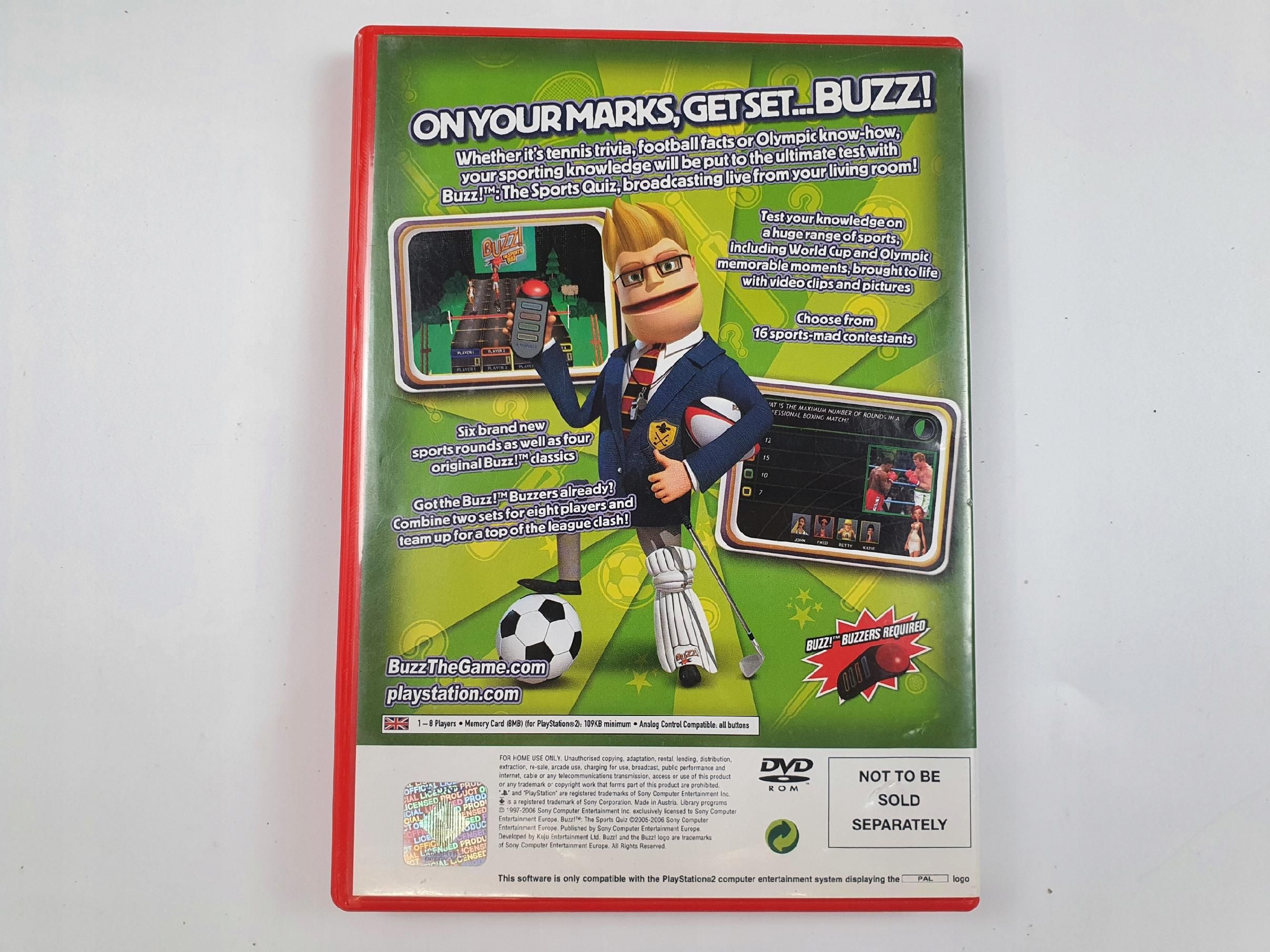 Gra Buzz! The Sports Quizz (Ps2) (Eng) (4I) Ubytek Plastiku
