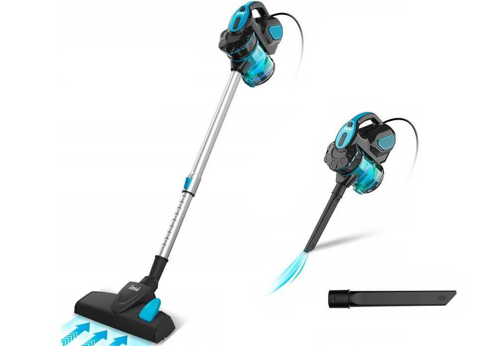 INSE i5 Odkurzacz Pionowy Ręczny Przewodowy Bezworkowy 18kpa 600W