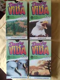 33 cassetes VHS sobre Desafios da Vida da BBC de Sir David Attenboroug