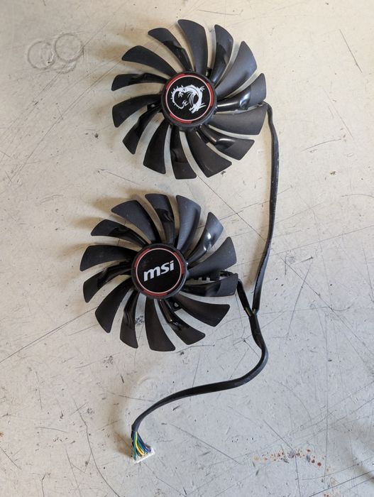 Wentylatory karty graficznej MSI GTX 970 Gaming 4G