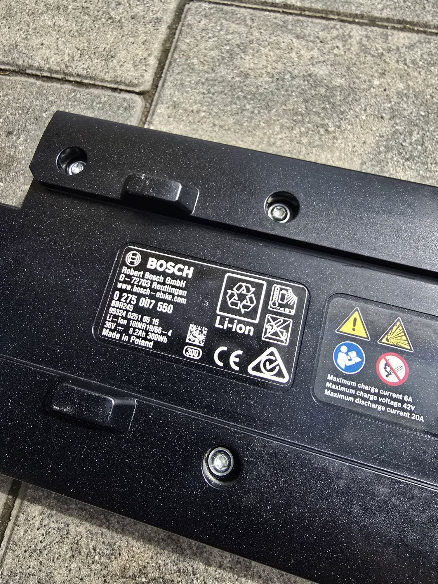 Bateria Akumulator BOSCH POWERPACK 300Wh na bagażnik 46 cykli 100% spr