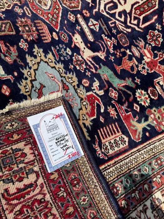 Vintage Kazak Kaukaz dywan Kaukazki r.tkany 310x195 galeria 13 tyś