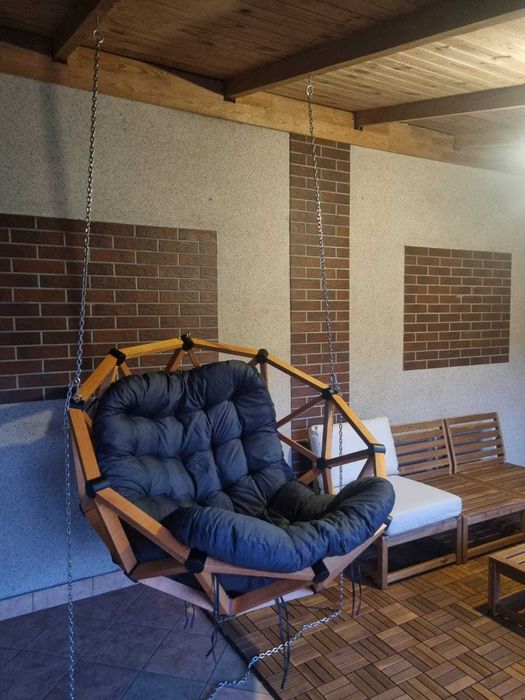 Fotel ogrodowy z drewna bukowego