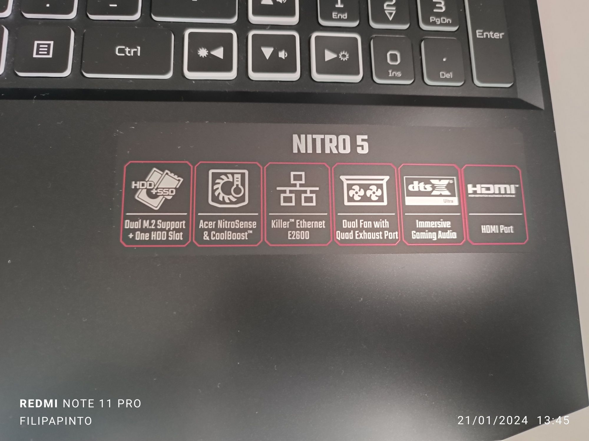 Portátil Gaming Acer Nitro 5