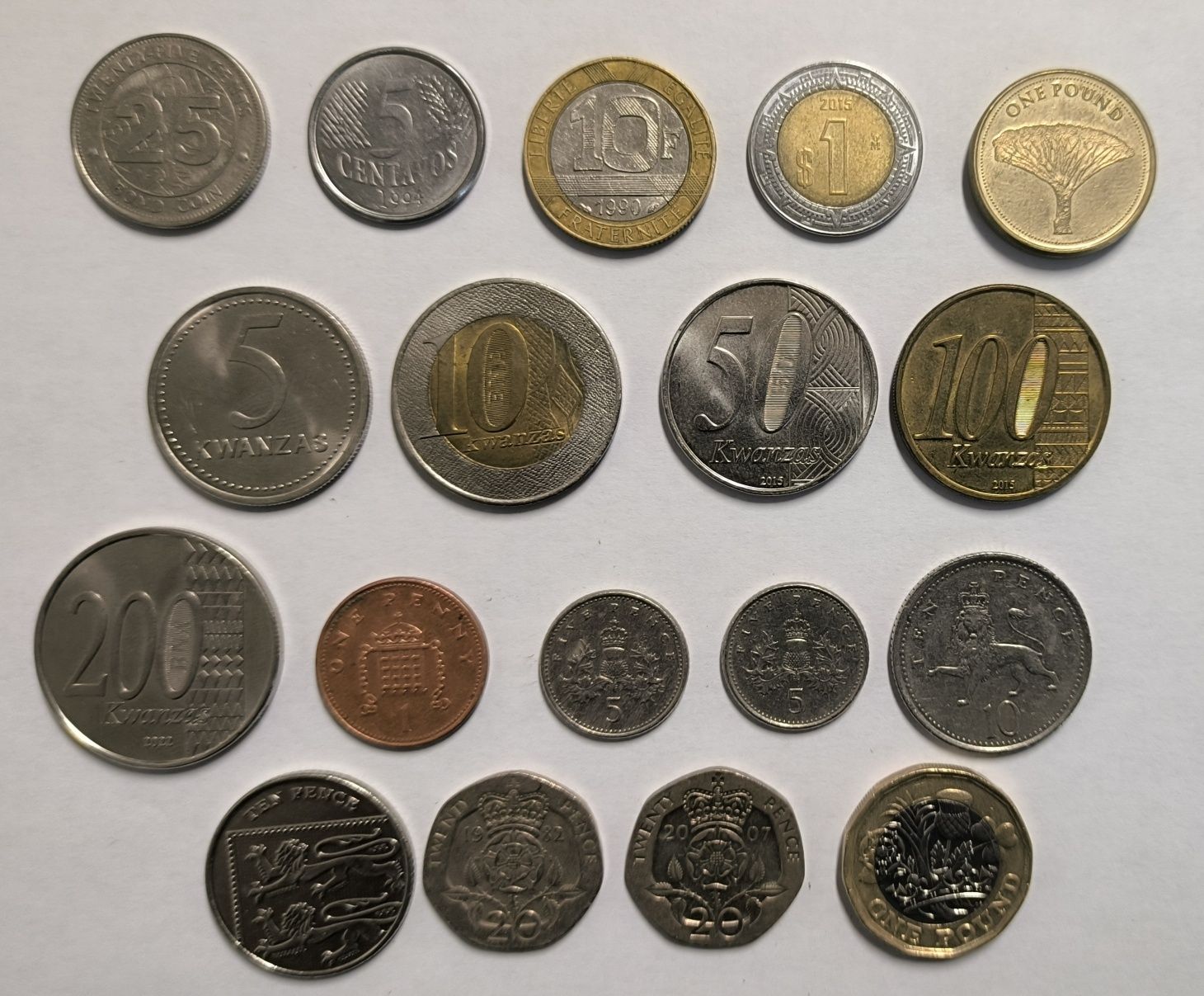Moedas Vários Países