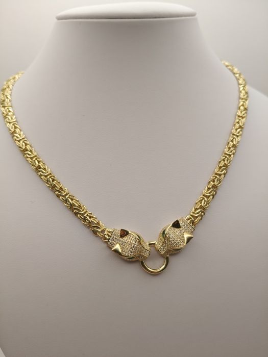 Złoty Łańcuszek Królewski z Partnerami Pr.585 Nowy14K