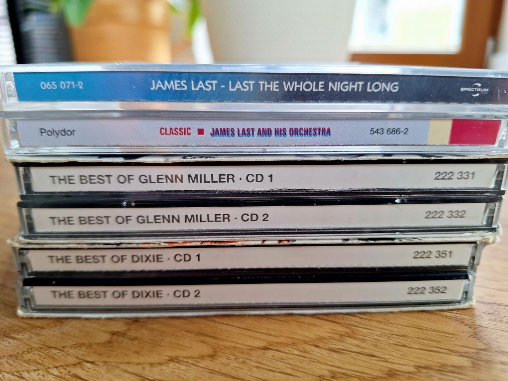 Kolekcja 6 płyt CD. Glenn Miller. Dixie. James Last. Big band.