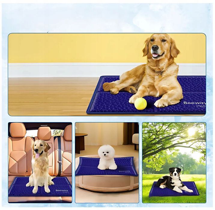 Mata Chłodząca Dla Psów Kotów 65x48cm Podkładka Żelowa