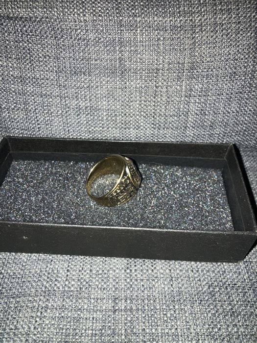 Anel de profissão de advogado banhado a ouro de aço inoxidável