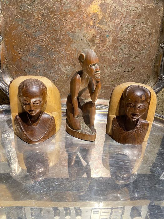 Esculturas Tribais ibinda Anos 60 Cabinda 11 cm