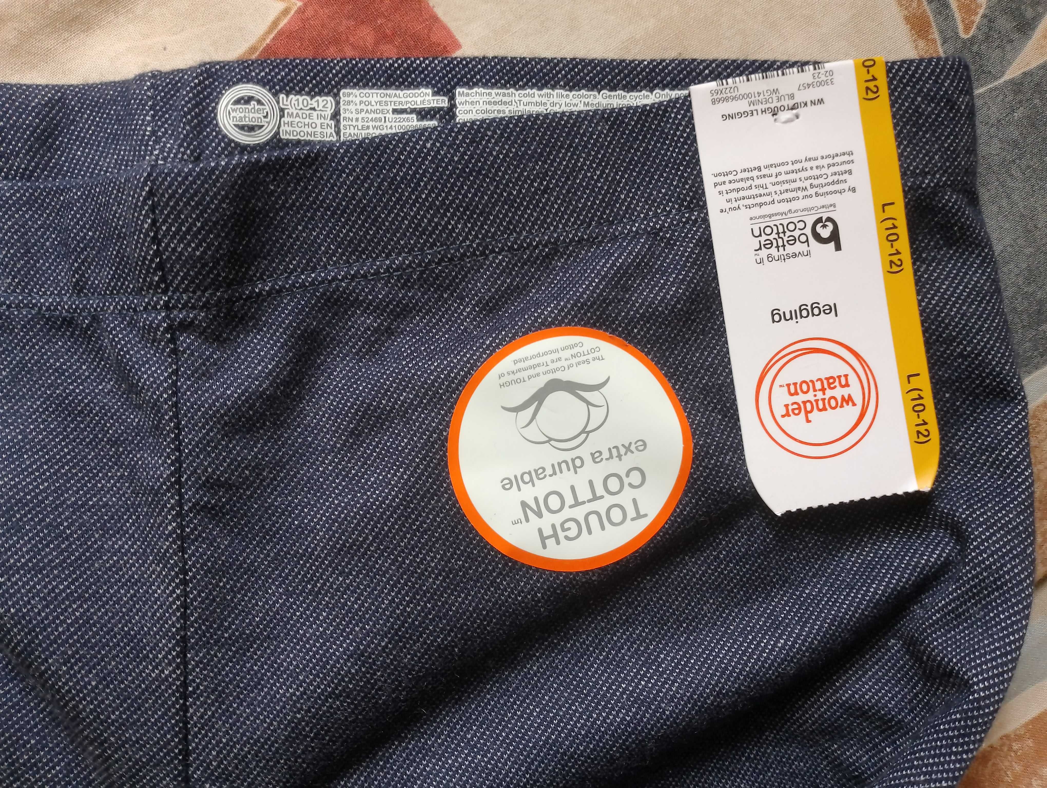 legginsy/getry a*la jeans nowe WONDER NATION 10-12 lat 146/152 cm