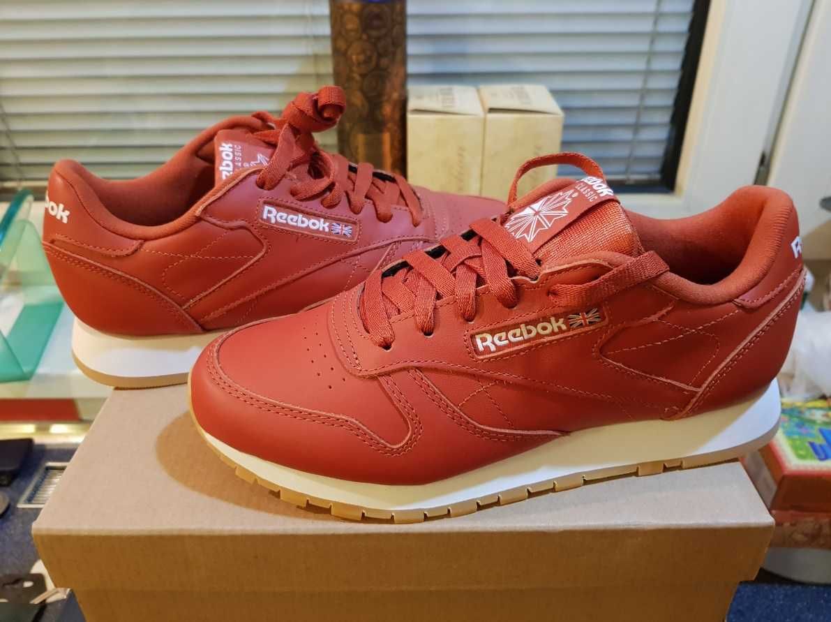 Reebok Оригинал Новые Кожаные Кроссовки США 37