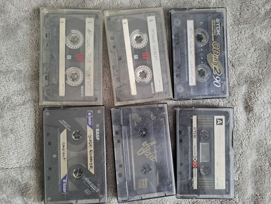 zestaw 6 kaset magnetofonowych Basf TDK Sony