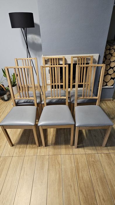 Krzesła do jadalni IKEA BÖRJE 6 szt.