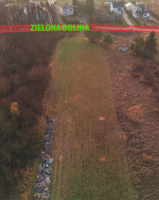 Działka budowlana 10ar - media+droga